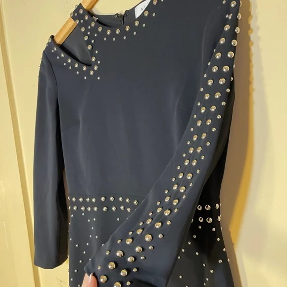 A.L.C Black Dress with metal button Details - Picture 2 of 15
